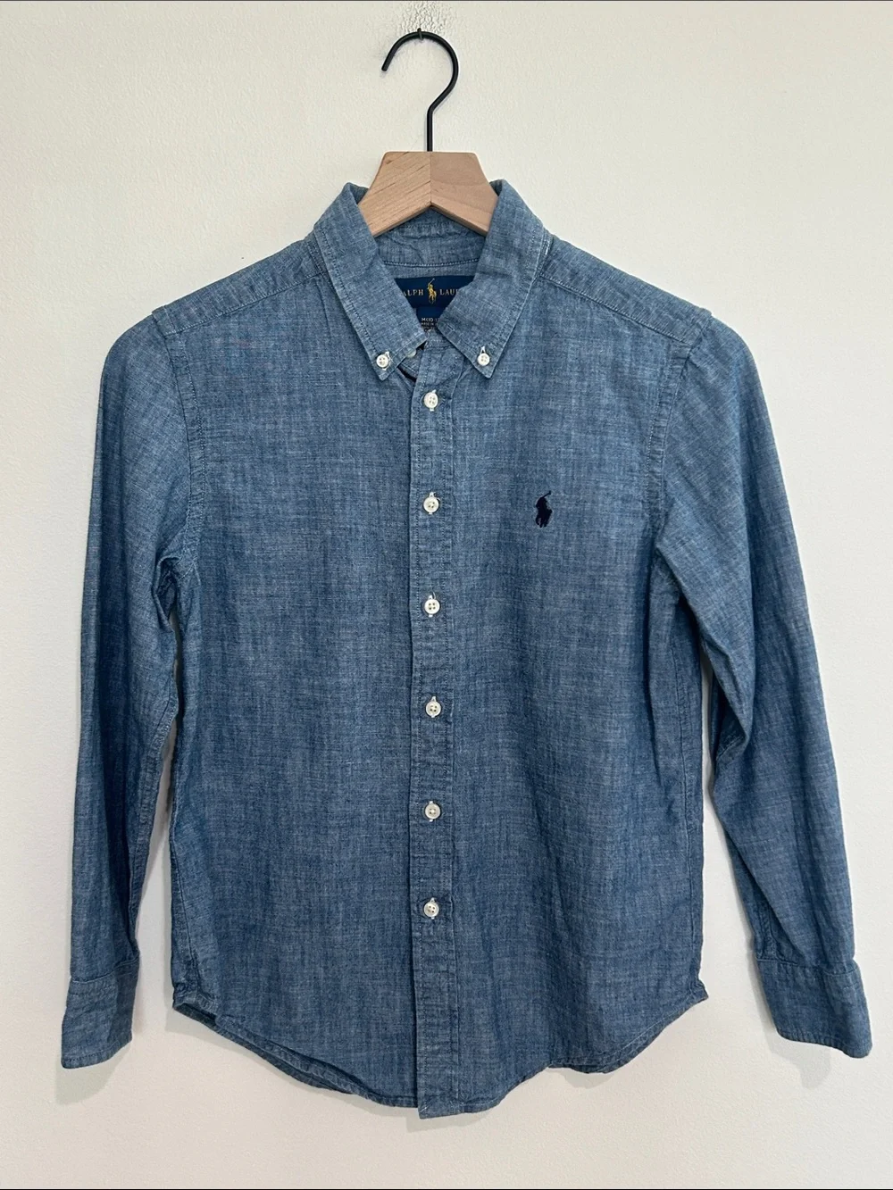 Polo Ralph Lauren Boys Bundle of 4 Button Up Shirts Size Medium 10-12 EUC
